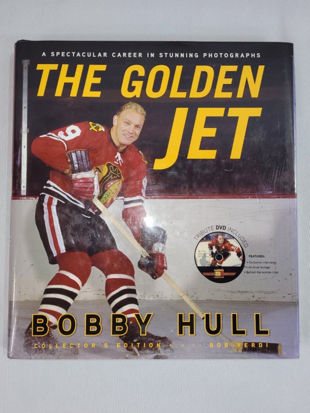 Bobby Hull The Golden Jet 2010 NHL Hockey Book & DVD SIGNED Hardcover Biography